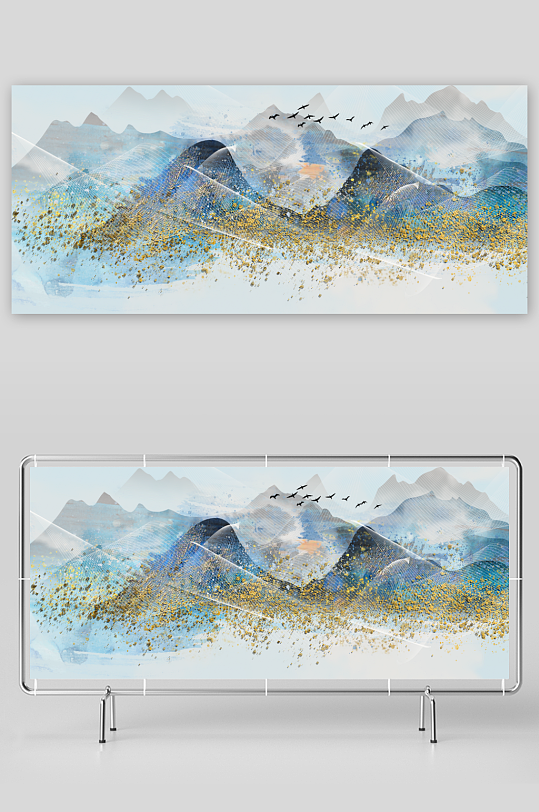 中国风山水装饰画-众图网