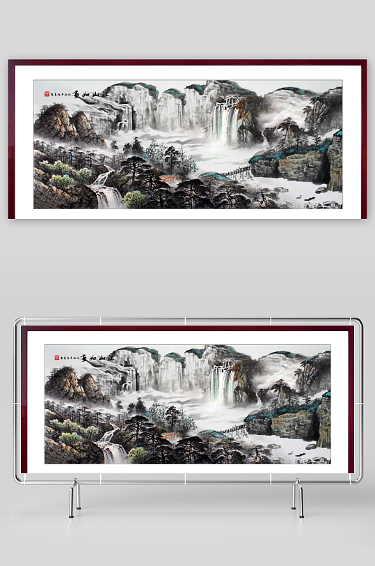 中国风山水装饰画-众图网