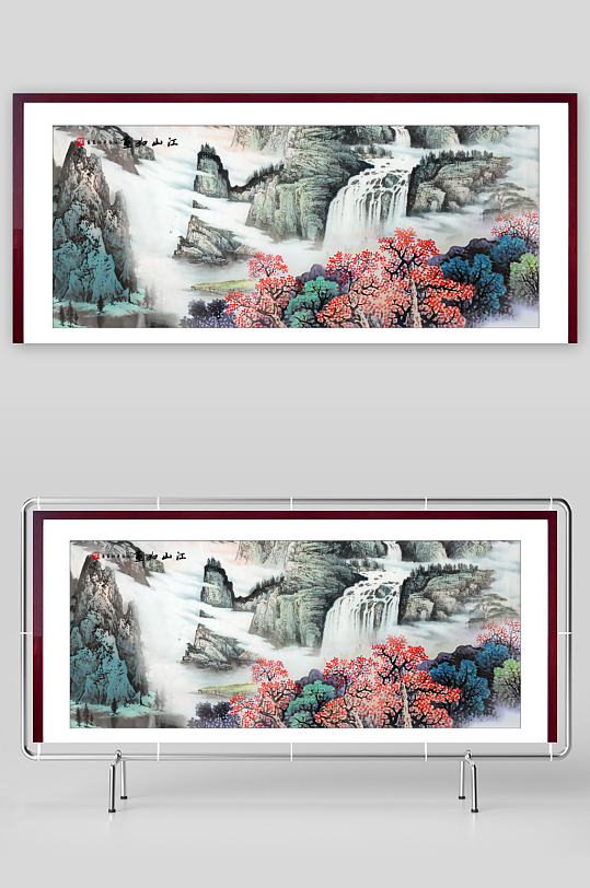 中国风山水装饰画-众图网