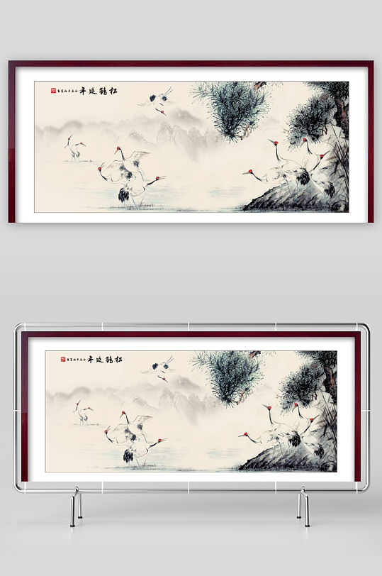 中国风山水装饰画-众图网