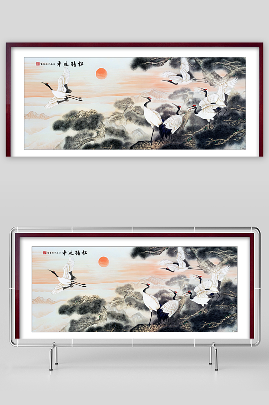 中国风山水装饰画-众图网