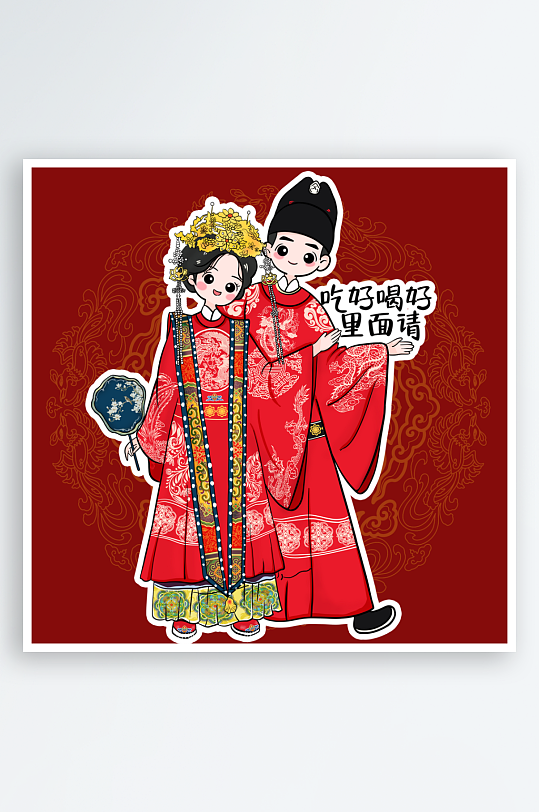 创意新郎新娘人物美陈