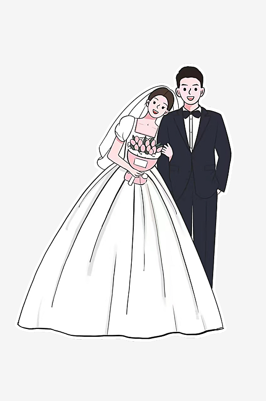 创意新郎新娘人物美陈