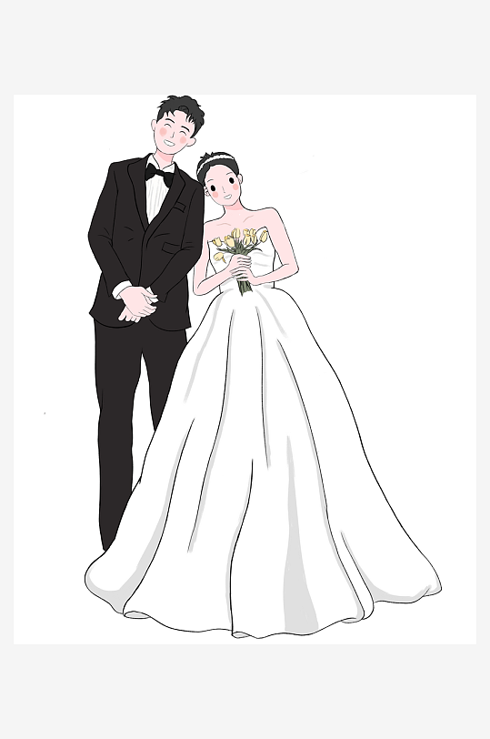 创意新郎新娘人物美陈