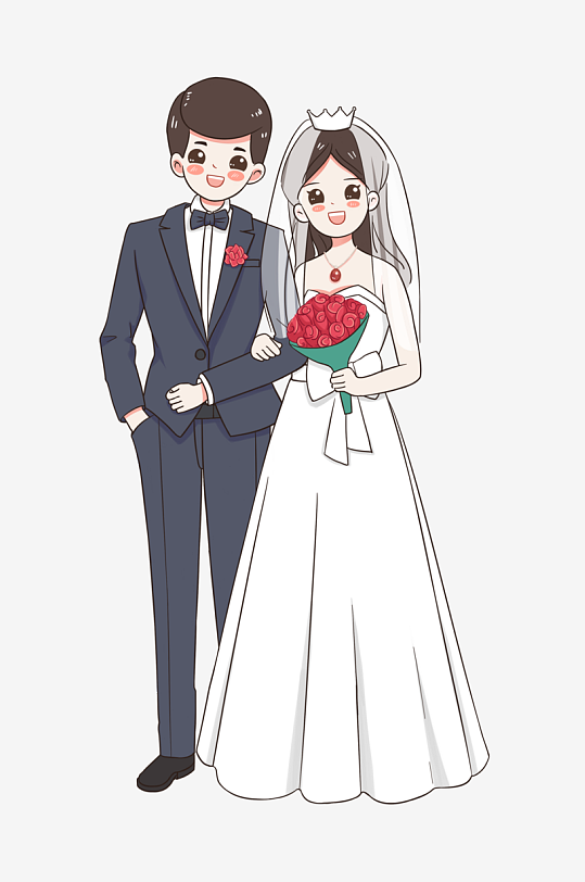 创意新郎新娘人物美陈