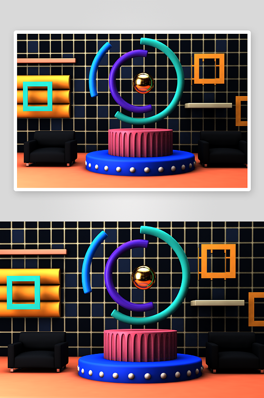 电商促销活动版面设计模型-众图网