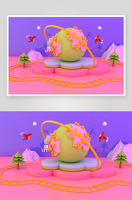 电商产品展示活动版面设计-众图网