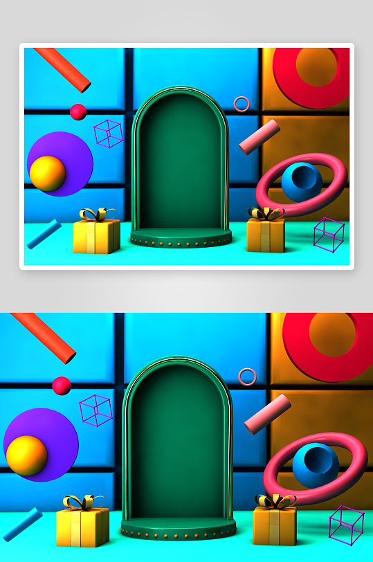 电商产品展示活动版面设计-众图网