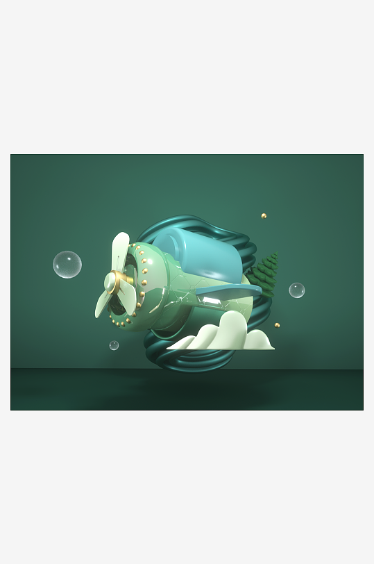 电商3d产品展示活动版面设计-众图网