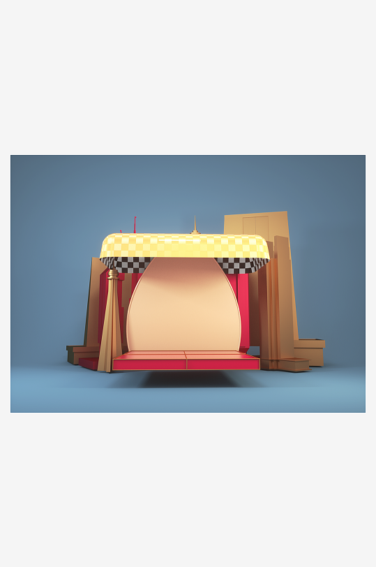 电商3d产品展示活动版面设计-众图网