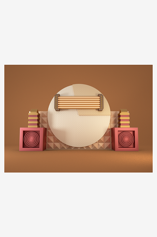 电商3d产品展示活动模型-众图网