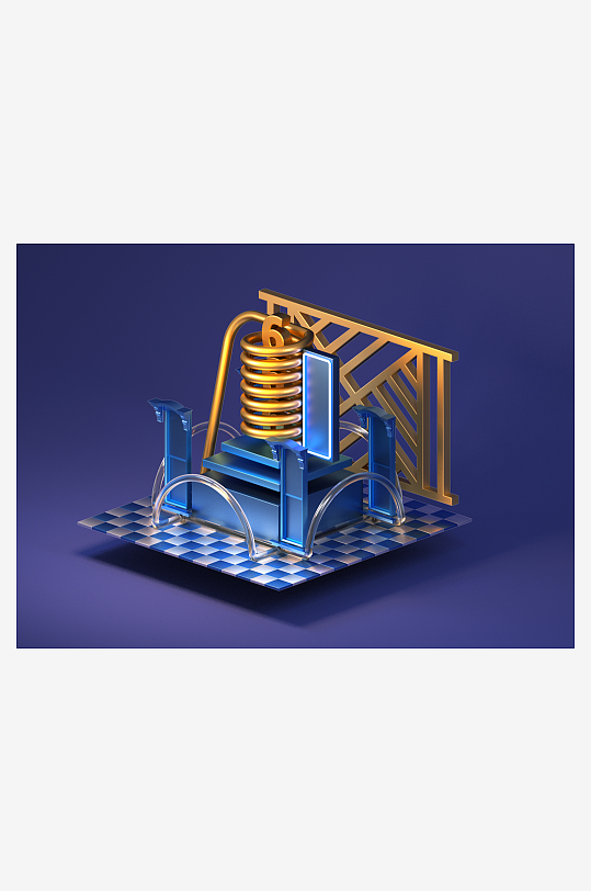 电商3d产品展示宣传模型-众图网