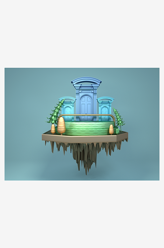 电商3d产品展示宣传模型-众图网