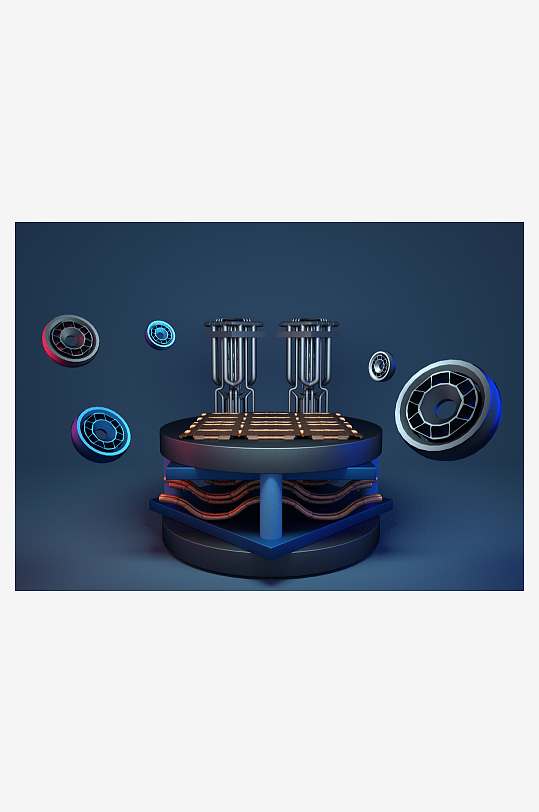 电商3d产品展示宣传模型-众图网