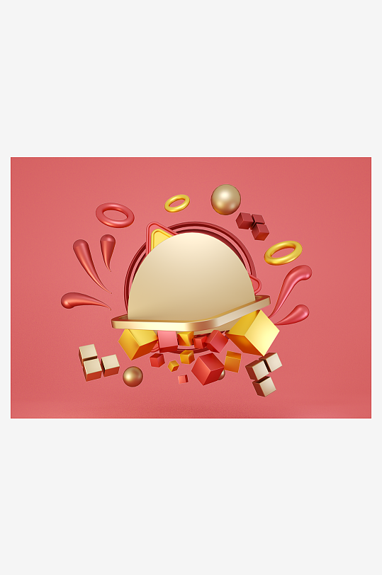 电商3d产品展示宣传模型-众图网