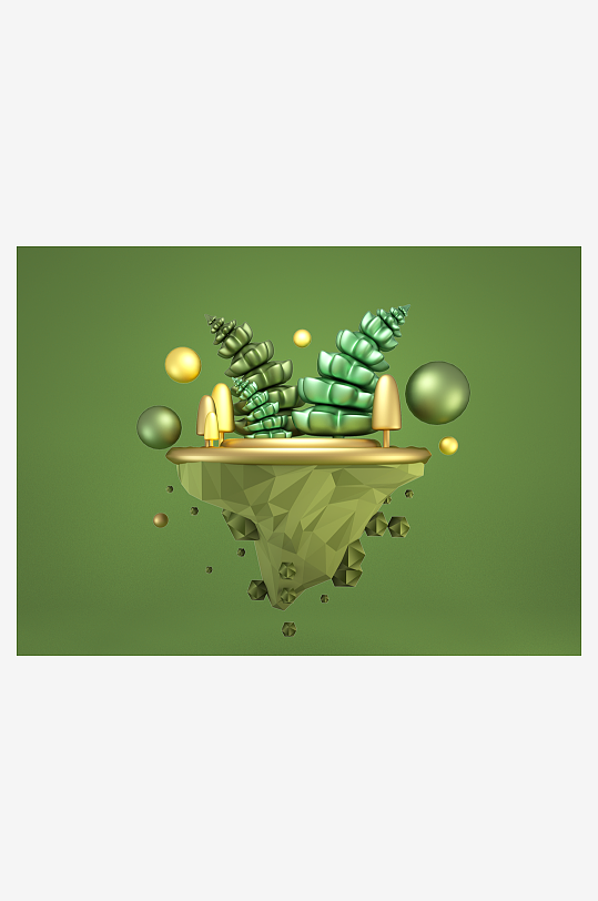 电商3d产品展示宣传模型-众图网