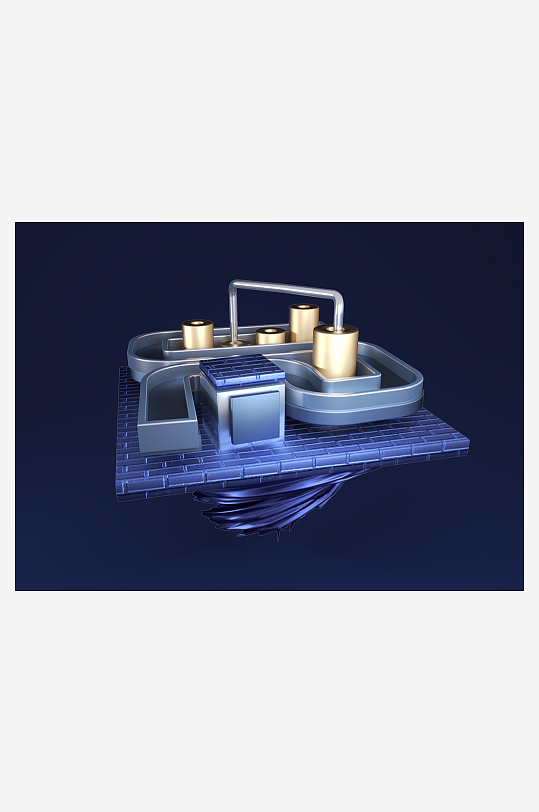 电商3d产品展示宣传模型-众图网