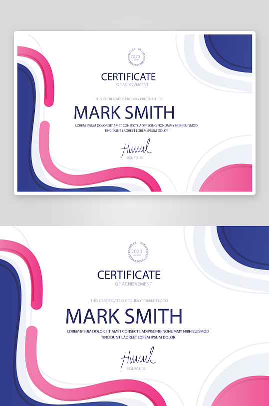 矢量仍与证书模板素材-众图网