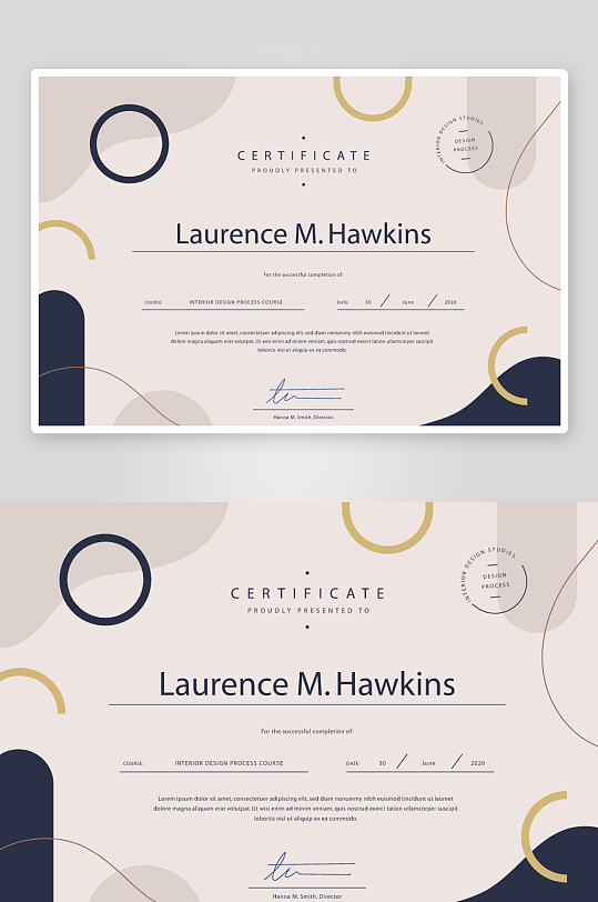 荣誉证书模板素材-众图网