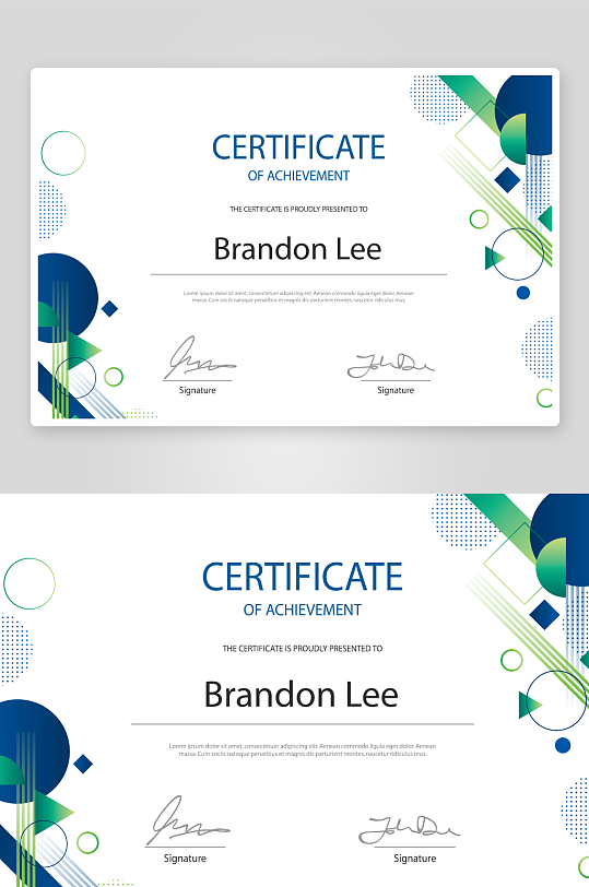 荣誉证书模板素材-众图网