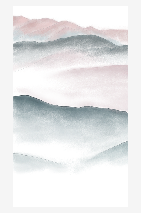 山水风景画装饰画素材-众图网