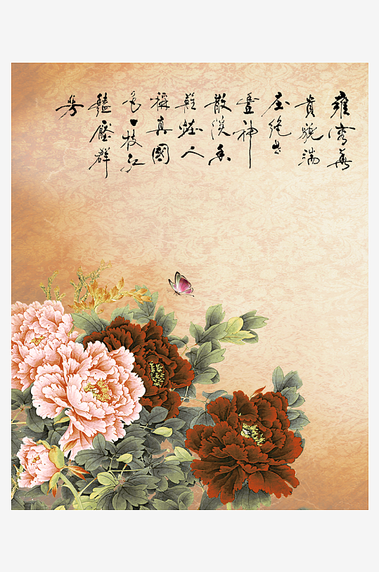 国画花鸟中式装饰画-众图网