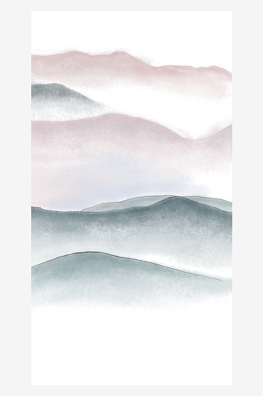 山水风景画中式装饰画-众图网