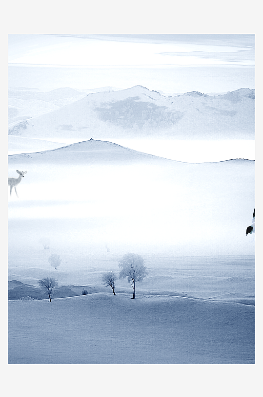 山水风景画中式装饰画-众图网