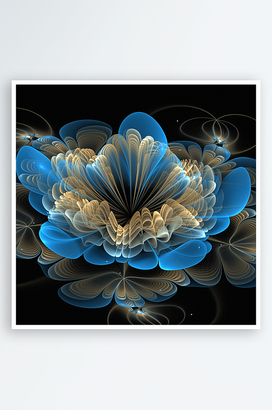 轻奢水彩花卉花朵装饰画-众图网