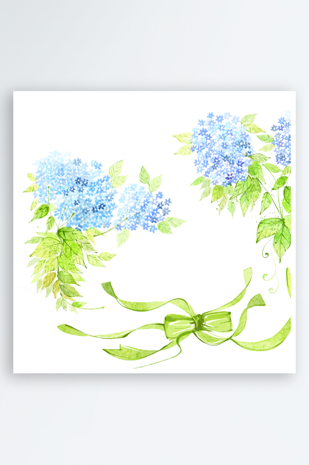 鲜花花束花卉边框卡通元素素材