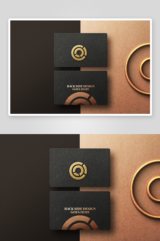 黑色名片展示模板图-众图网