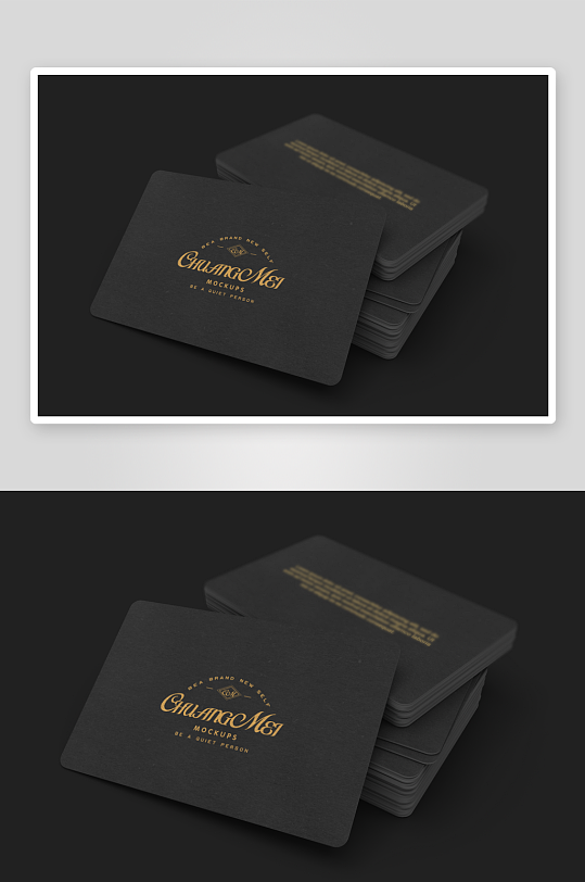 各类黑色名片展示模板图-众图网