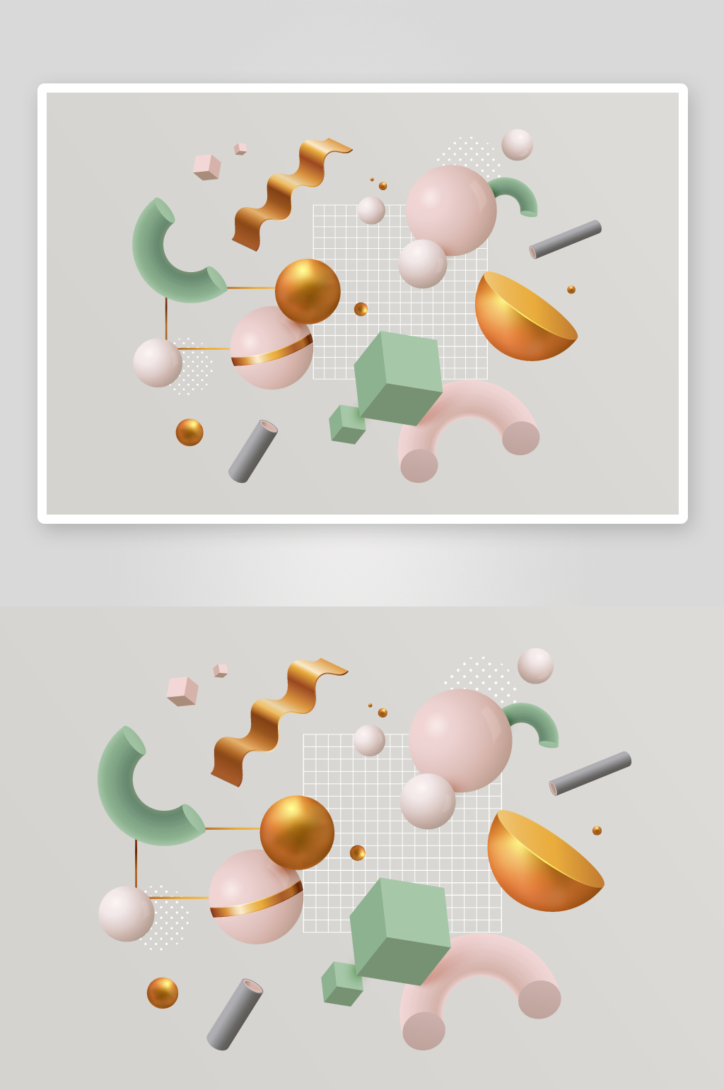 3d立体彩色三维几何矢量背景素材