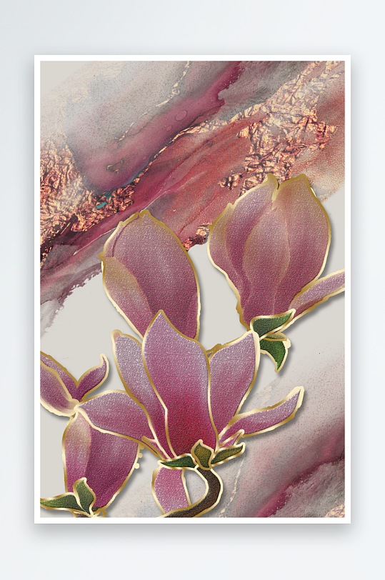 现代中式装饰画PSD模版-众图网