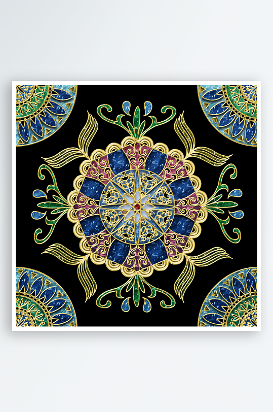 现代中式装饰画PSD模版-众图网