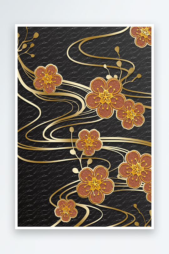 现代中式装饰画PSD模版-众图网