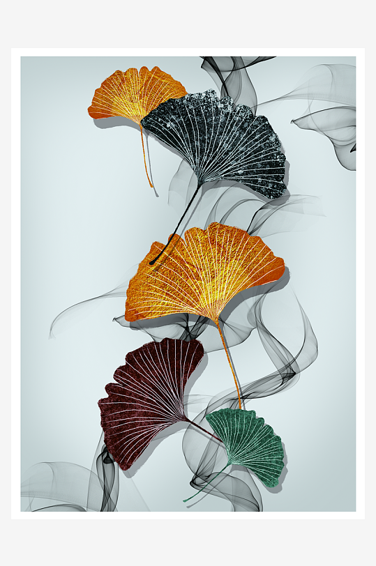 现代中式装饰画PSD模版-众图网