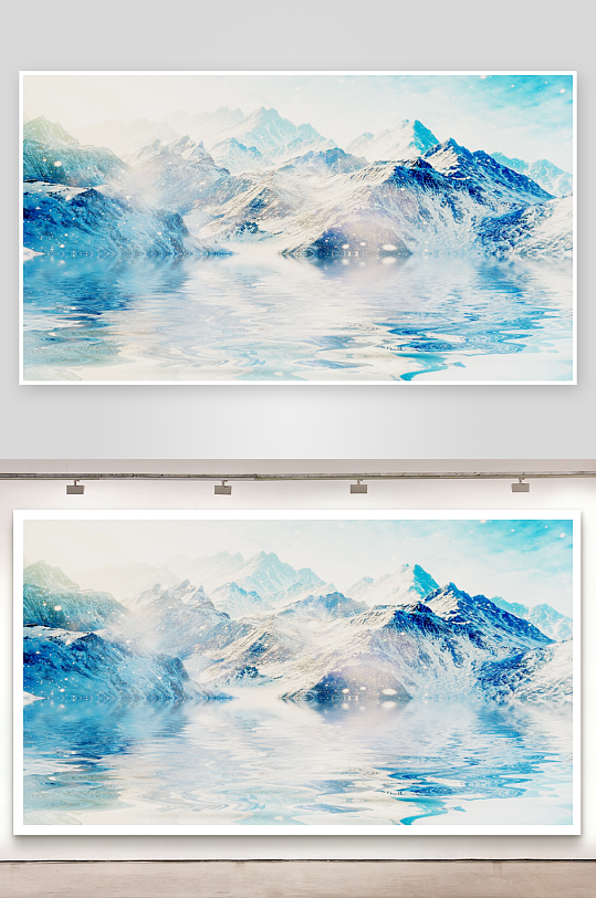 古风山水风景画装饰画-众图网