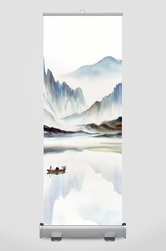 古风山水风景画装饰画挂画-众图网