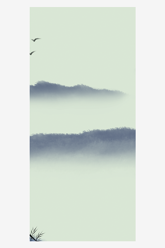 古风山水风景画装饰画挂画-众图网