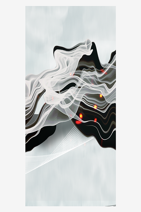 古风山水风景画装饰画挂画-众图网