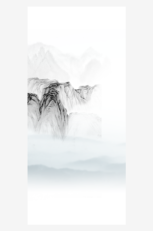 古风山水风景画装饰画挂画-众图网