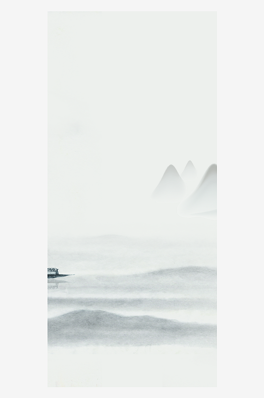 古风山水风景画装饰画挂画-众图网