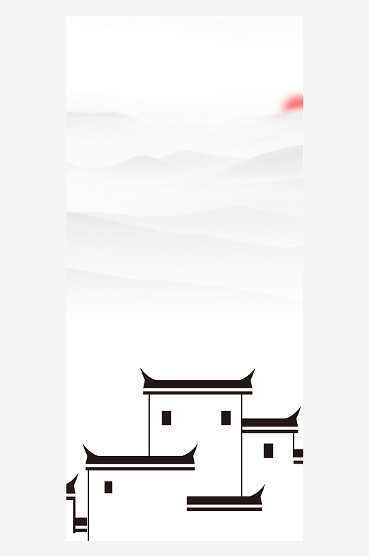 古风山水风景画挂画-众图网