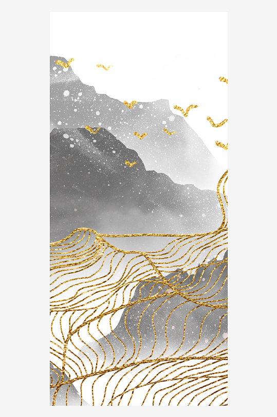 古风山水风景画挂画-众图网