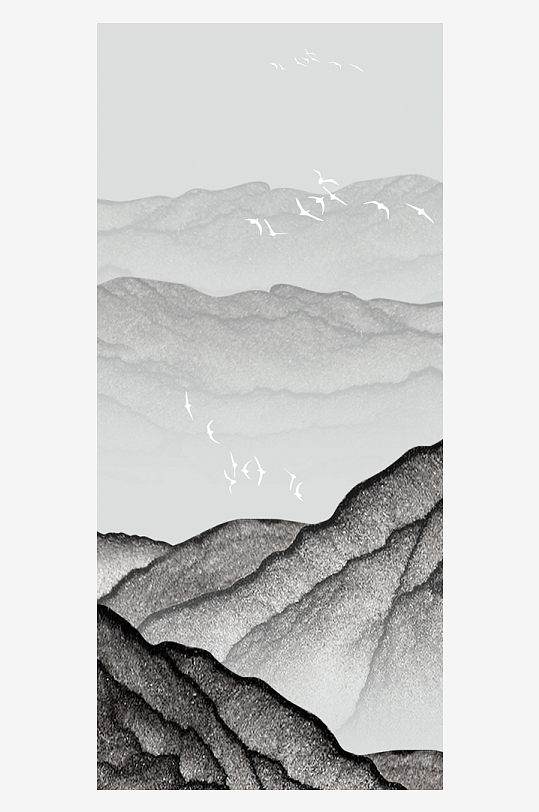 古风山水风景画挂画-众图网