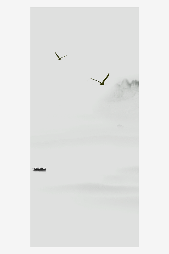 古风山水风景画挂画-众图网