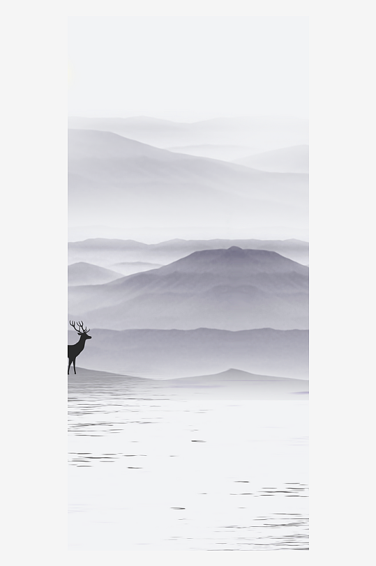 古风山水风景画挂画-众图网