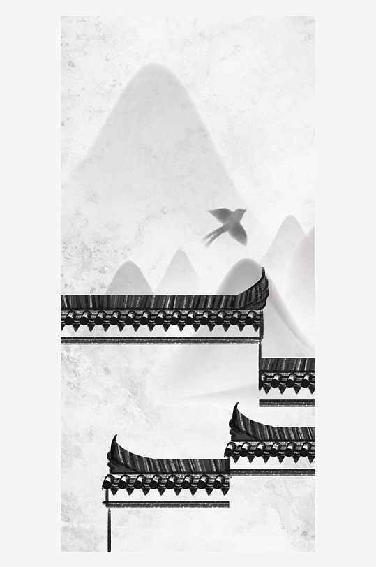 山水风景画中式装饰画-众图网