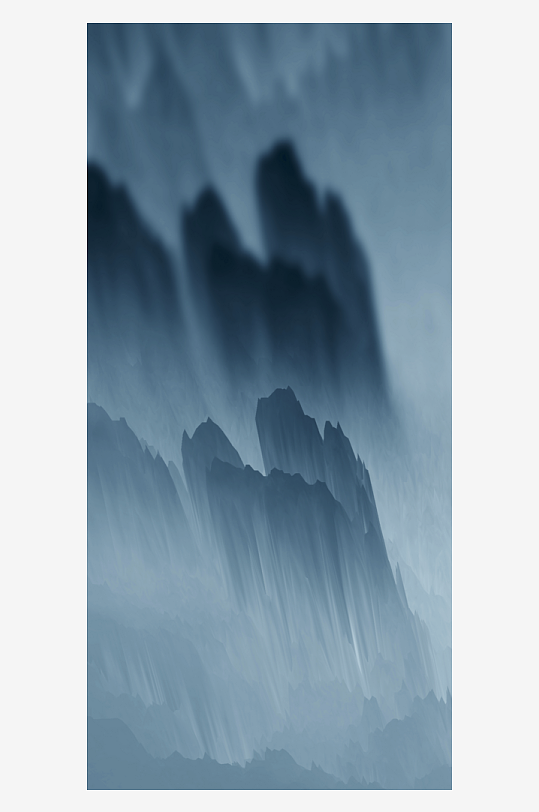 古风山水风景画装饰画-众图网